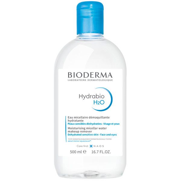 Вода мицеллярная для обезвоженной кожи лица H2O Hydrabio Bioderma/Биодерма 500мл